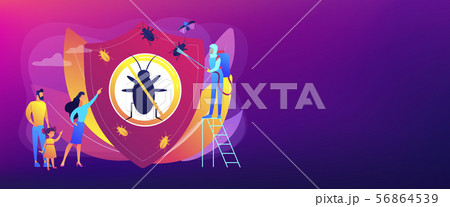 Home pest insects control concept banner header 56864539