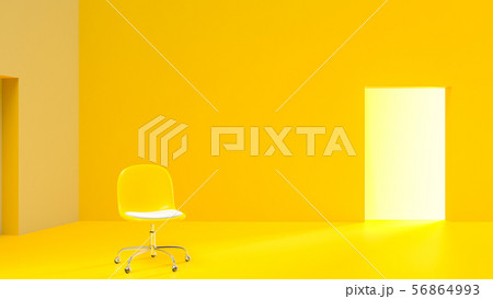 Yellow chairs in a yellow room Yellow chairs in a yellow room 56864993