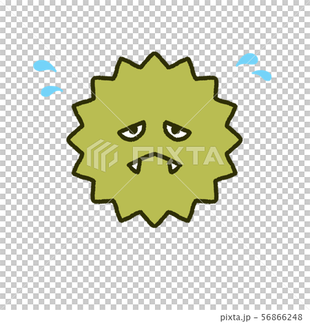 Weak virus, hand-drawn illustration Weak virus, hand-drawn illustration 56866248