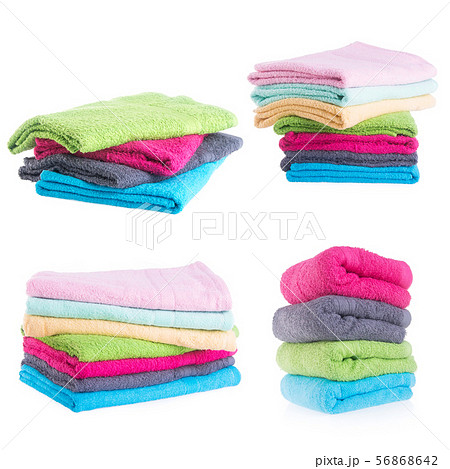 towel or bath towel on a background new. 56868642
