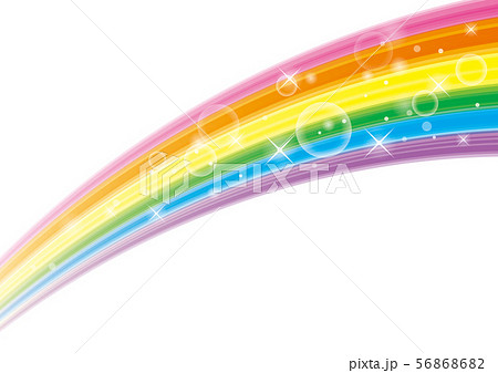 ウェーブ カーブ 抽象 背景 虹色のイラスト素材