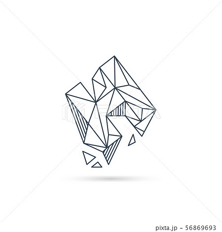 gemstone letter h logo design icon template vector 56869693