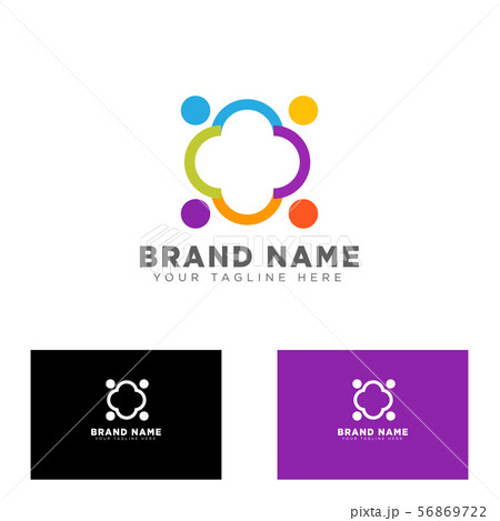 community group logo design template vector 56869722