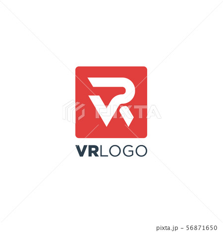 vr logo icon design vector illustration element 56871650