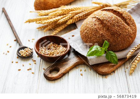 Assortment of baked bread Assortment of baked bread 56873419