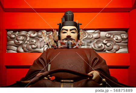 Kanda Myojin Shrine god guard statue in Tokyo Kanda Myojin Shrine god guard statue in Tokyo 56875889