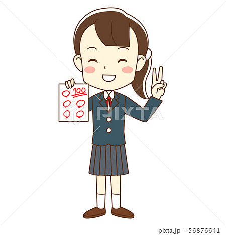 女子生徒 ブレザー テスト満点 56876641