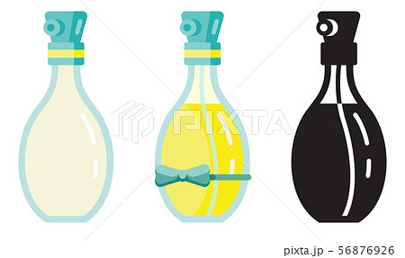 Toilet Water in Perfume Bottle Flat Icons Toilet Water in Perfume Bottle Flat Icons 56876926