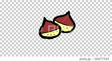 秋の味覚 素材 秋 食欲 食材 シンプル 手書き アナログ くり 栗 クリのイラスト素材 秋の味覚 素材 秋 食欲 食材 シンプル 手書き アナログ くり 栗 クリのイラスト素材