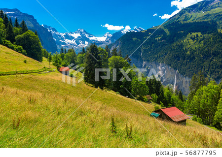 Mountain village Wengen, Switzerland Mountain village Wengen, Switzerland 56877795