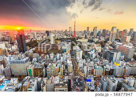 Tokyo, Japan Famous Skyline Tokyo, Japan Famous Skyline 56877947