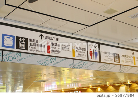 東京駅の構内の案内 56877984