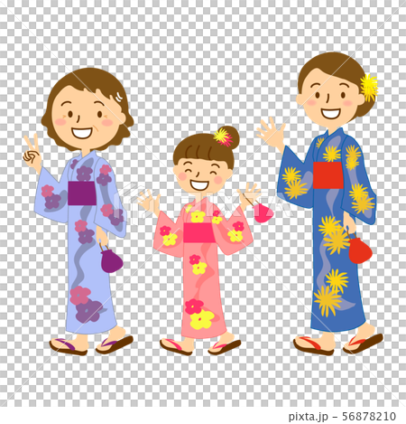 Yukata 3 generation women 56878210