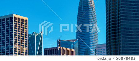 Downtown San Francisco skyline buildings Downtown San Francisco skyline buildings 56878483