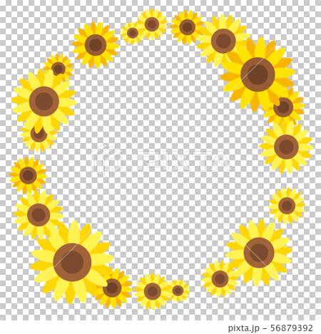 向日葵框架[圓形] 56879392