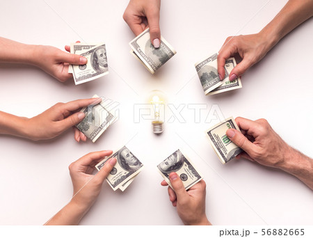 Many different people ready to invest in new business direction Many different people ready to invest in new business direction 56882665