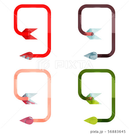 Set of hand-drawn watercolor arrows. drawn elements. Set of hand-drawn watercolor arrows. drawn elements. 56883645