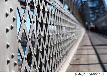 from the bridge the steel metal structure from the bridge the steel metal structure 56885427