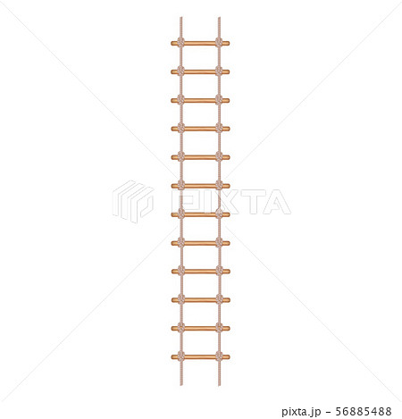 Realistic Detailed 3d Rope Ladder Or Stair Vectorのイラスト素材 5654