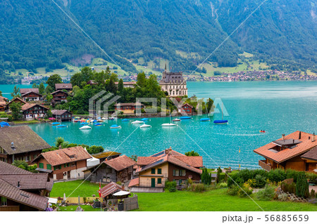 Swiss village Iseltwald, Switzerland 56885659