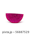 Red dragon fruit, whole fruit and half. Tropical 56887529
