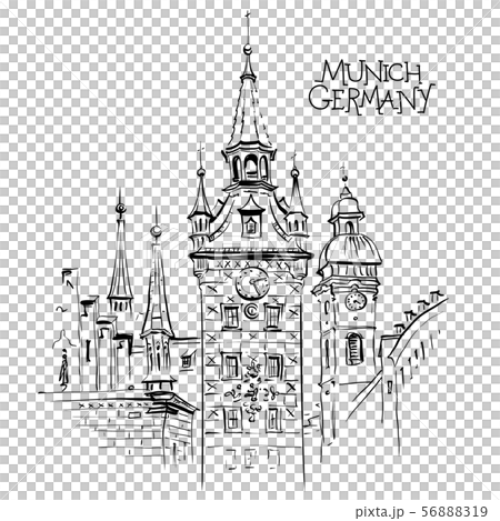 Old Town Hall in Munich, Germany 56888319