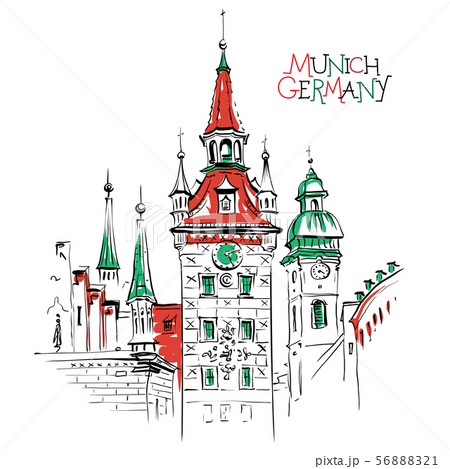 Old Town Hall in Munich, Germany Old Town Hall in Munich, Germany 56888321