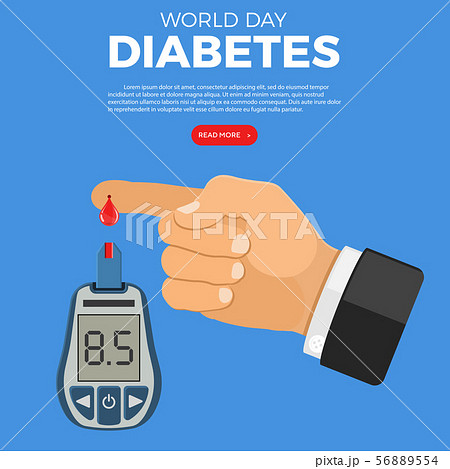 Blood Glucose Meter in Hand 56889554