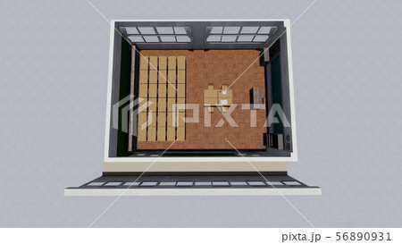 学校　個人面談　人なし　黒板文字なし　イラスト81 56890931