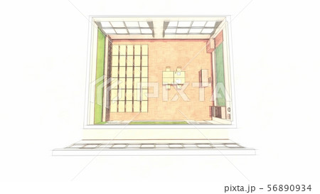 学校　個人面談　人なし　黒板文字なし　イラスト84 56890934