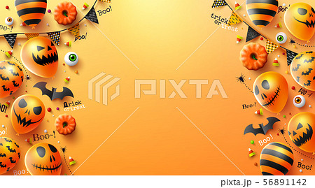 Happy Halloween trick or treat background 56891142