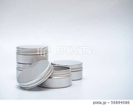 white tin can on white background 56894086