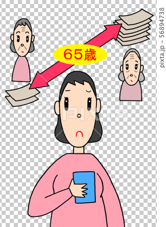 年金の繰上げ・繰下げ受給 56894738