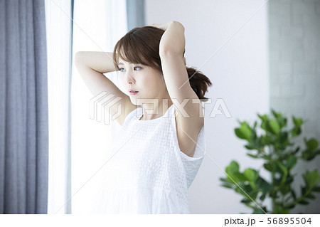 女性　ビューティー　ヘアケア　ヘア 56895504