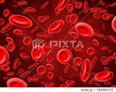 Red blood cells. Medical hematology vector background with 3d macro erythrocytes Red blood cells. Medical hematology vector background with 3d macro erythrocytes 56896535