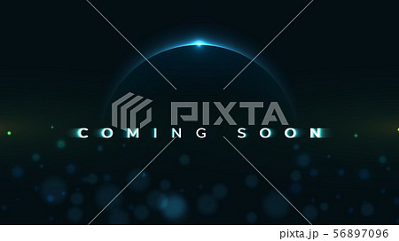 Coming Soon text on abstract Sunrise 56897096