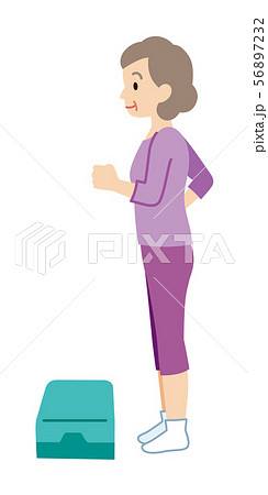 高齢者 踏み台昇降運動 高齢者 踏み台昇降運動 56897232