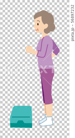 高齢者 踏み台昇降運動 高齢者 踏み台昇降運動 56897232