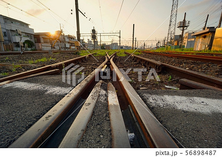 踏切内のレール 踏切内のレール 56898487
