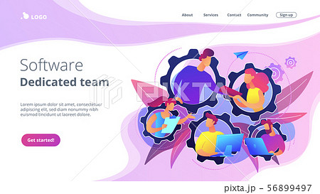 Dedicated team it concept vector illustration 56899497