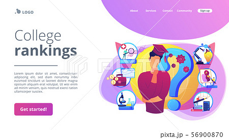 College choice concept landing page 56900870