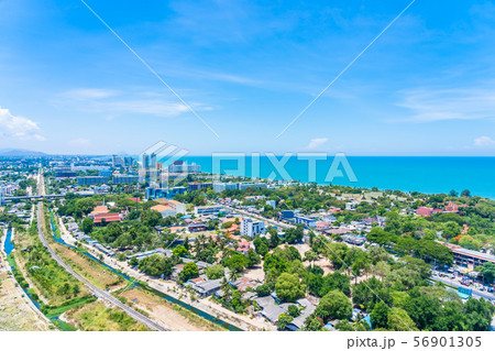 Beautiful outdoor landscape and cityscape of hua hin 56901305