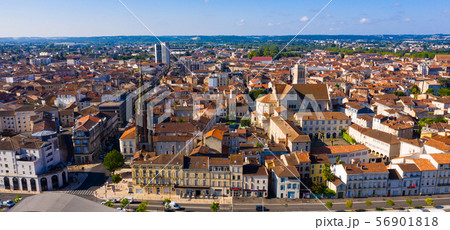 Aerial view on the city Agen. France Aerial view on the city Agen. France 56901818