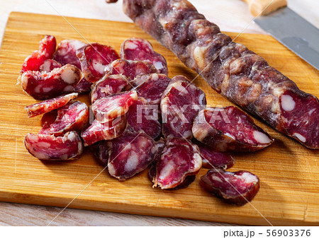 Sliced french dry sausage Sliced french dry sausage 56903376