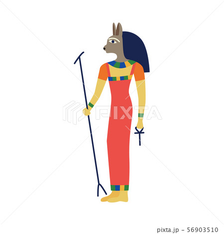The goddess of Egypt, Bast with the head of a cat. 56903510