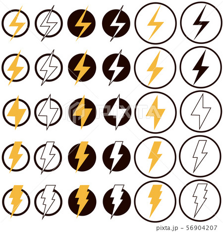 set electric lightning icon on white background. flat style. Flash icon for your web site design, logo, app, UI. lightning symbol. lightning bolt sign. set electric lightning icon on white background. flat style. Flash icon for your web site design, logo, app, UI. lightning symbol. lightning bolt sign. 56904207