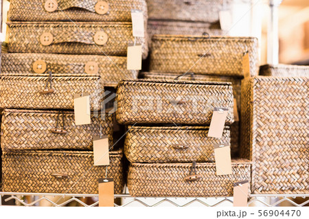 Image of design purpose basket in home decor shop Image of design purpose basket in home decor shop 56904470