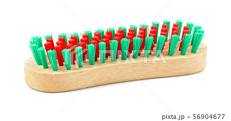 Clothes cleaning brush isolated on white 56904677