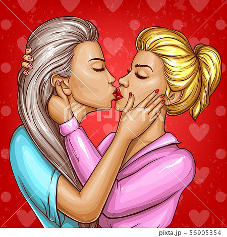 Lesbian Sensual Kissing