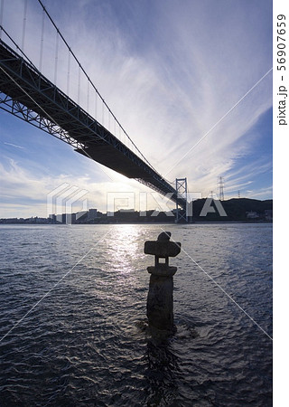 門司側から見た関門海峡の風景 門司側から見た関門海峡の風景 56907659